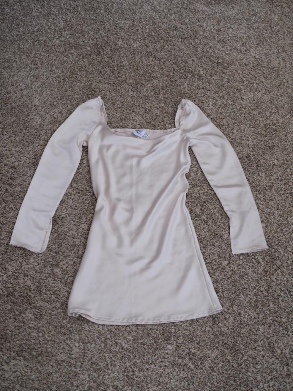 Princess Polly Star Powered Mini Dress in Champagne